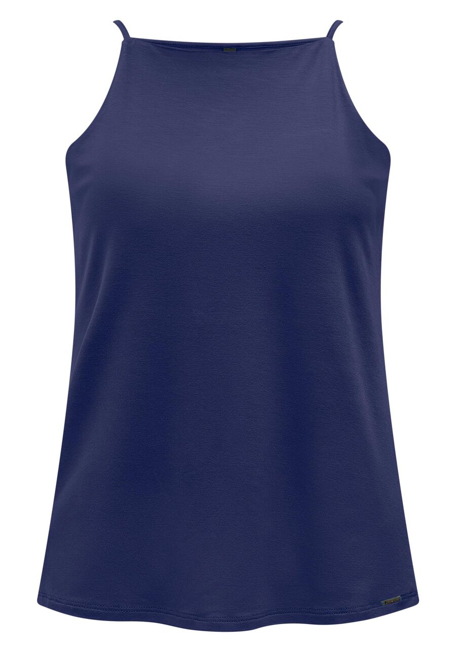 Blusa Com Decote Reto E Alças Em Malha De Viscose E Elastano, . Blusa Com Decote Reto E Alças Em Malha De Viscose E Elastano, , large.