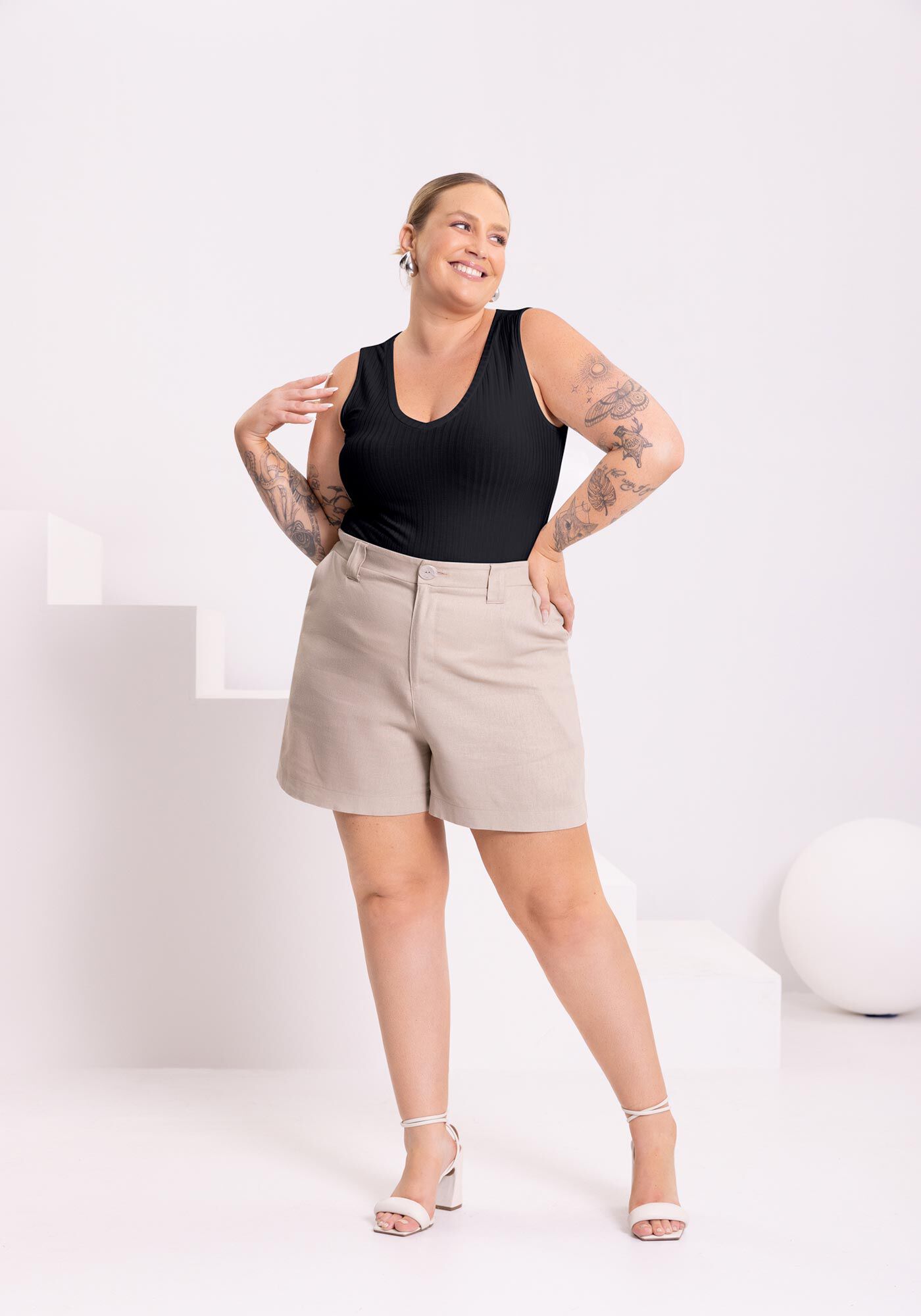 Blusa Regata Canelada De Al&ccedil;as Largas Em Malha De Viscose, MARINHO ACTION, large.