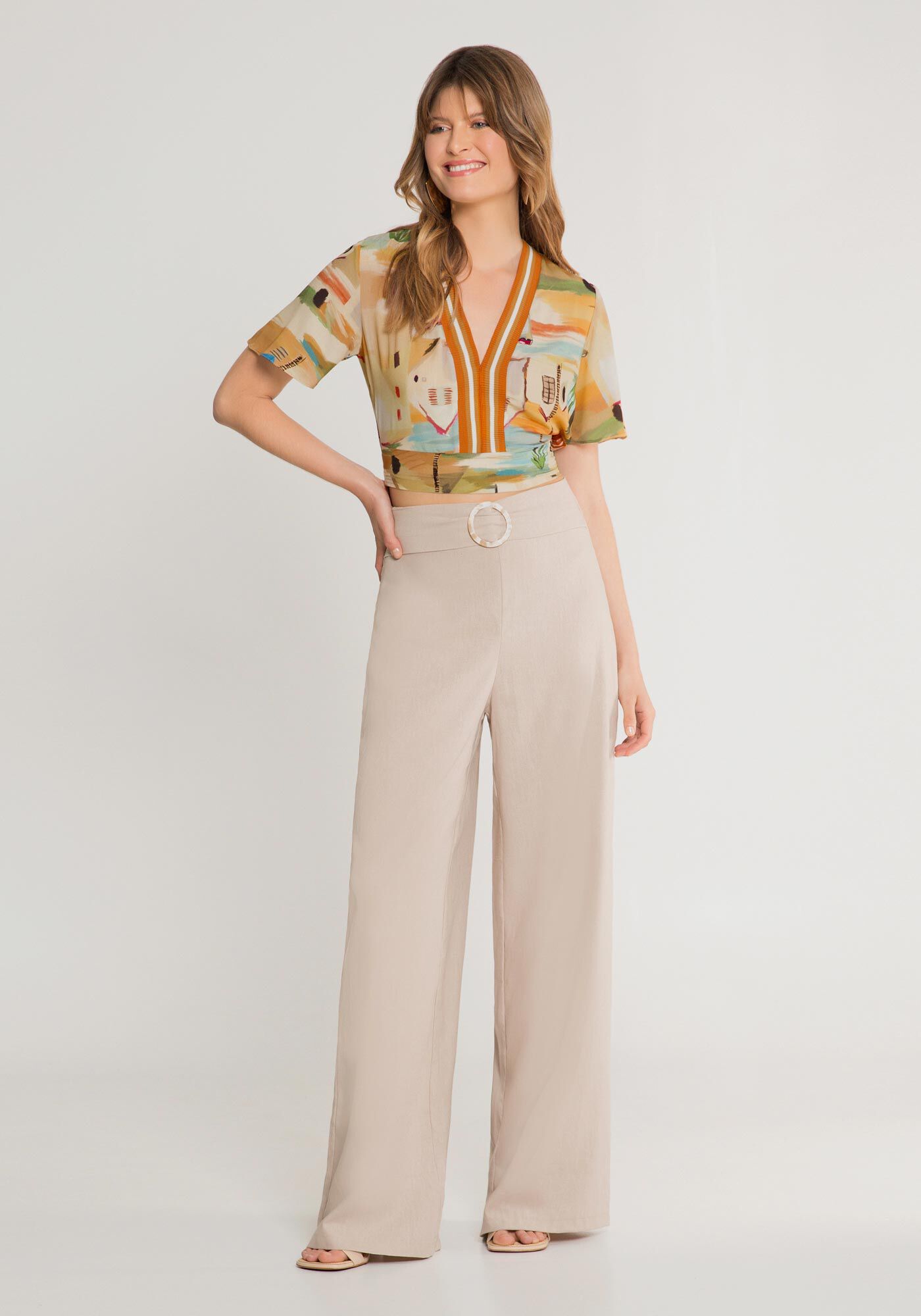 Blusa para usar com calça de linho sales