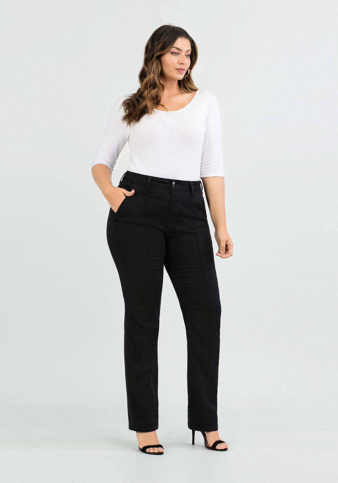 Calça lunender preta cheap