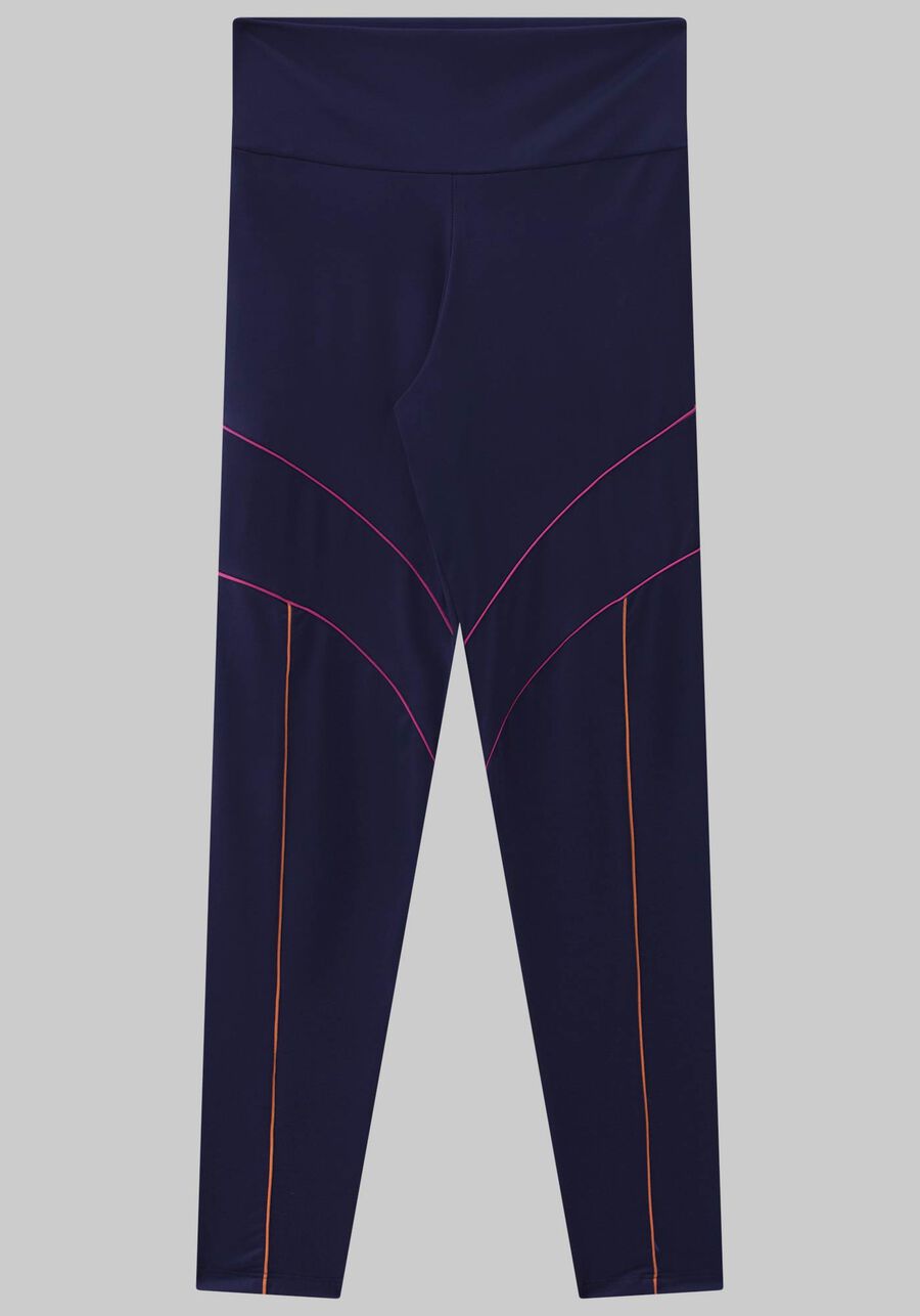 Calça Legging com Filetes Contraste, MARINHO ACTION. Calça Legging com Filetes Contraste, MARINHO ACTION, large.