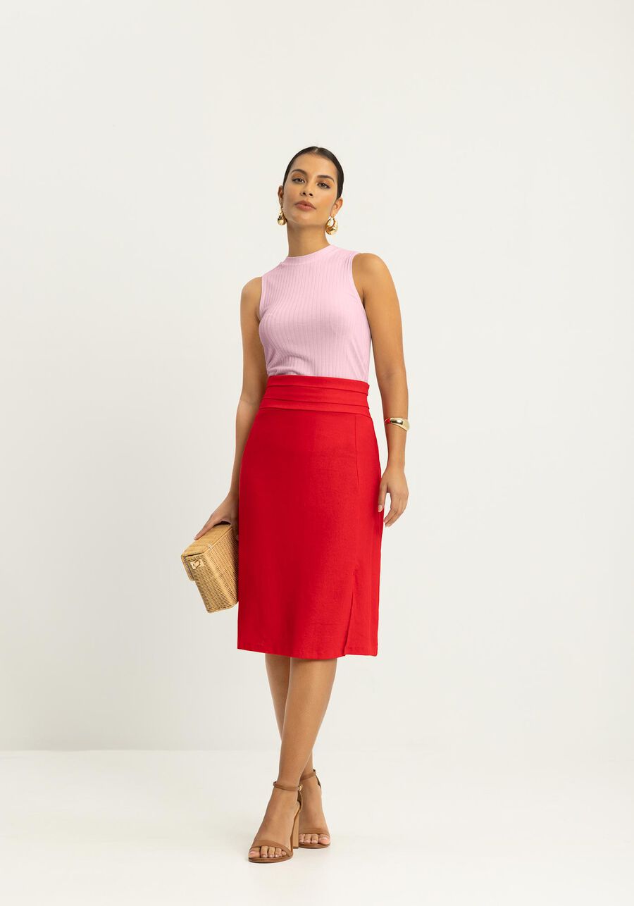 Blusa Regata Básica Em Malha Canelada Responsável, . Blusa Regata Básica Em Malha Canelada Responsável, , large.