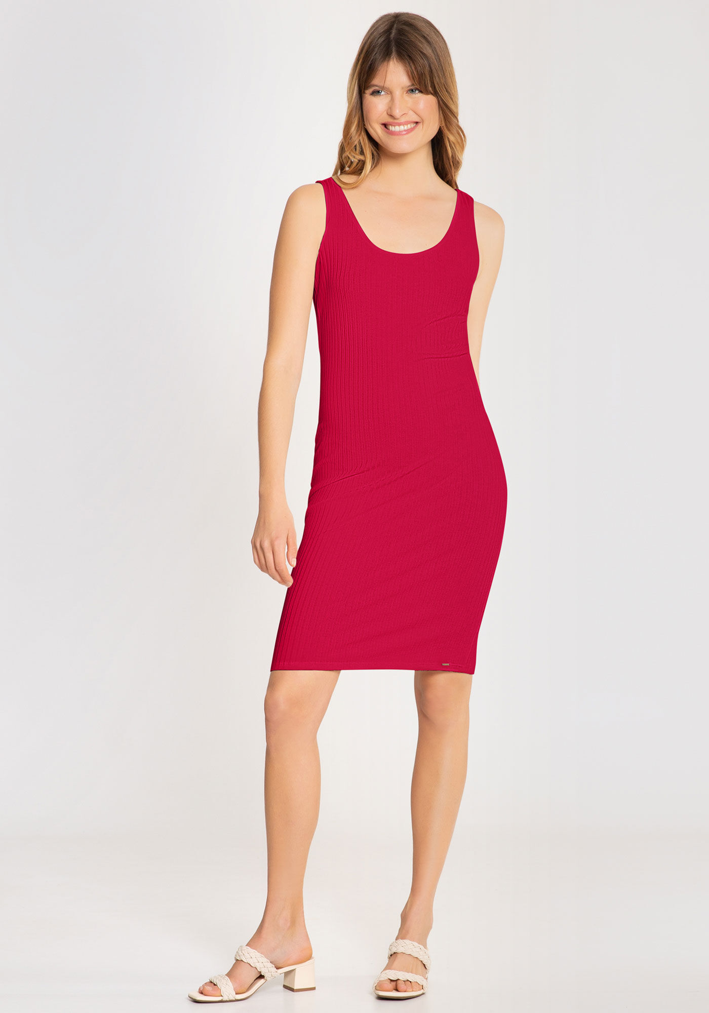 Vestido vermelho basico cheap