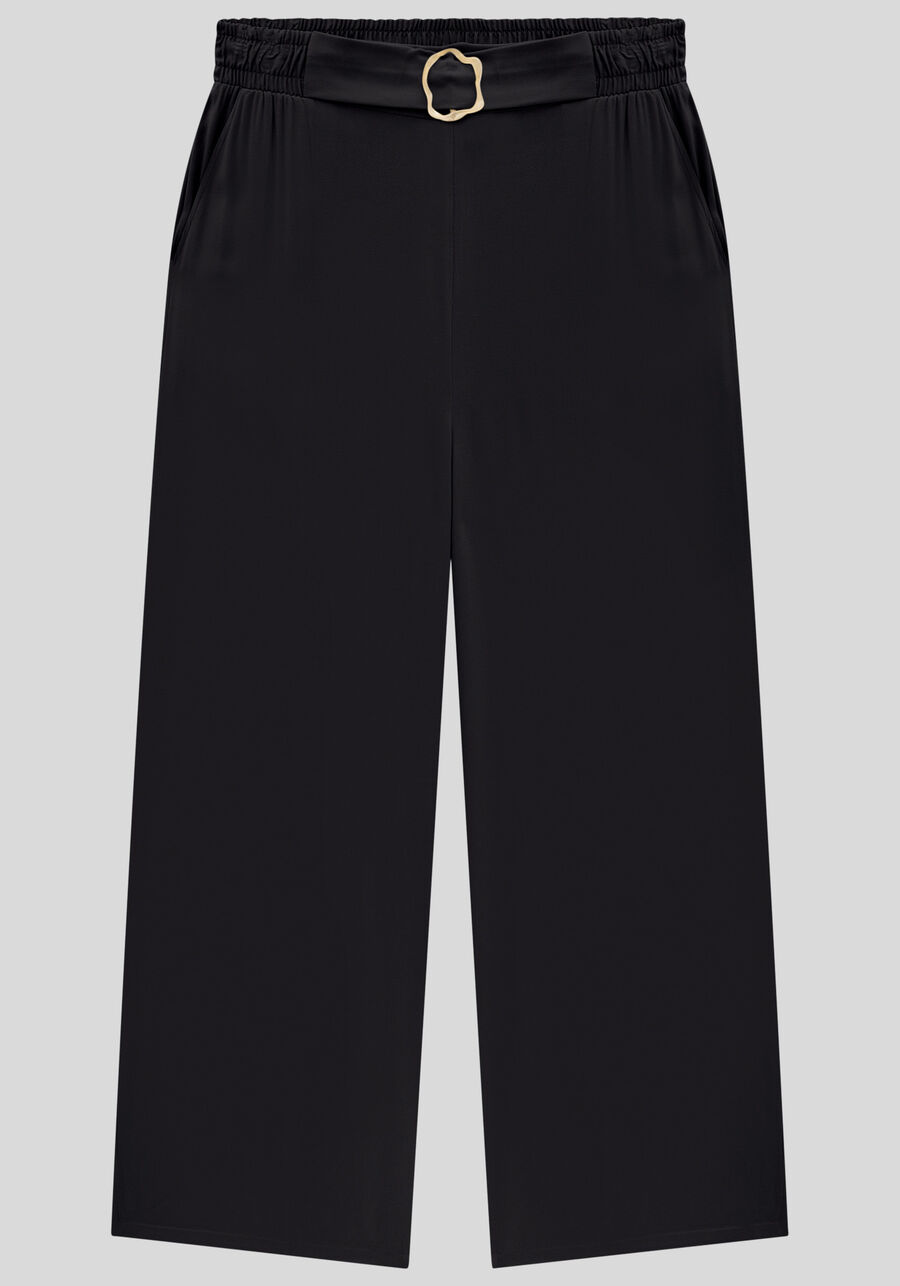 Calça Wide Leg Plus Size em Viscose com Detalhe Cinto, . Calça Wide Leg Plus Size em Viscose com Detalhe Cinto, , large.