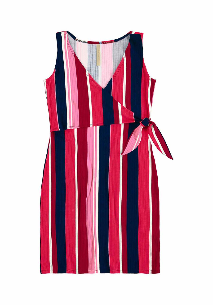 Vestido Malha Canelado Wave, ROSA BEVERLY. Vestido Malha Canelado Wave, ROSA BEVERLY, large.