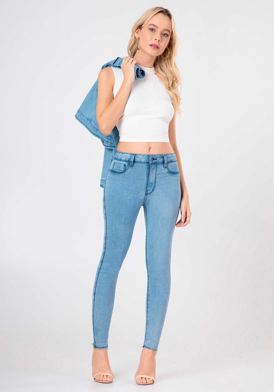 Calça Jeans Skinny Fit For Me Cropped, , large.