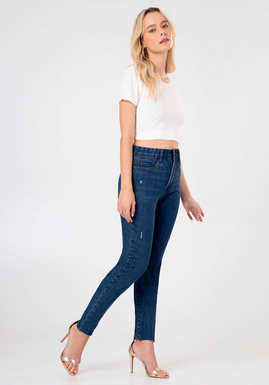 Calça Jeans Skinny Chapa Barriga Modeladora, , large.