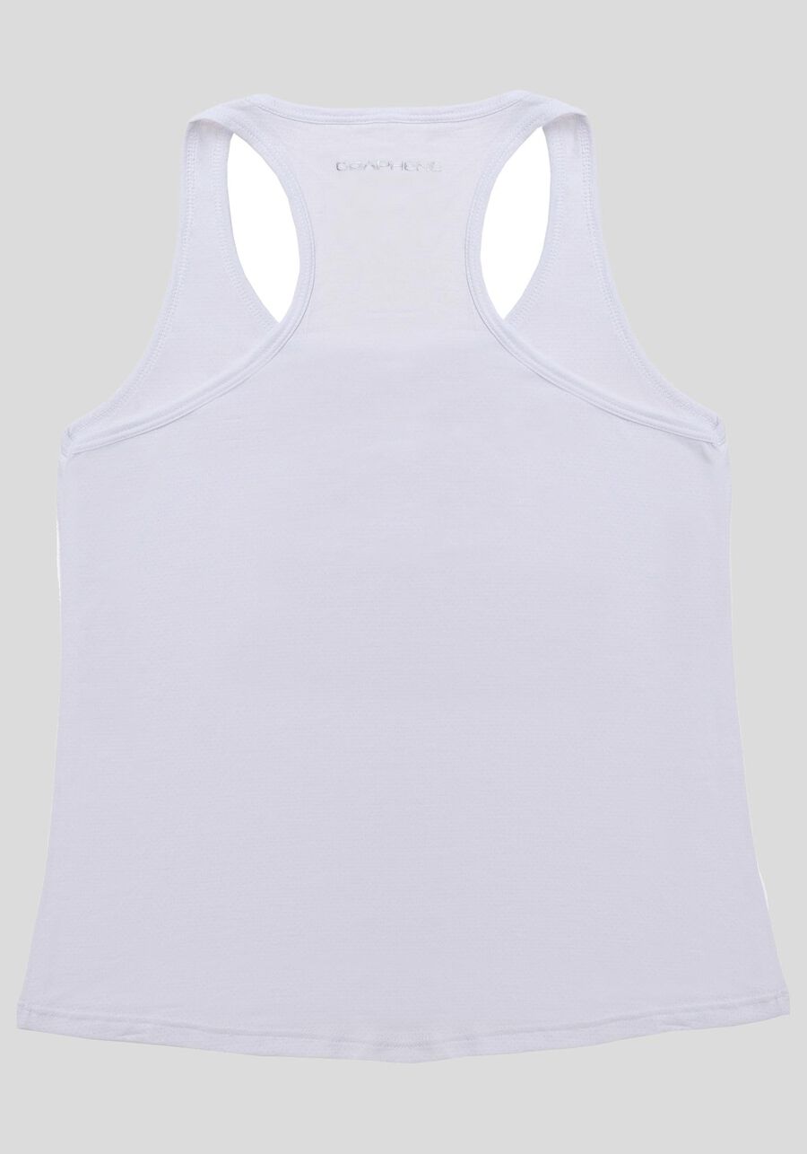 Blusa Regata Nadador Básica Em Malha De Poliamida, BRANCO. Blusa Regata Nadador Básica Em Malha De Poliamida, BRANCO, large.