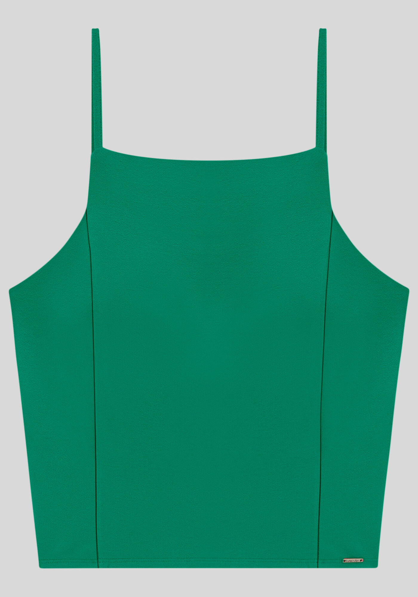 Blusa Cropped em Malha com Decote Reto, , large.