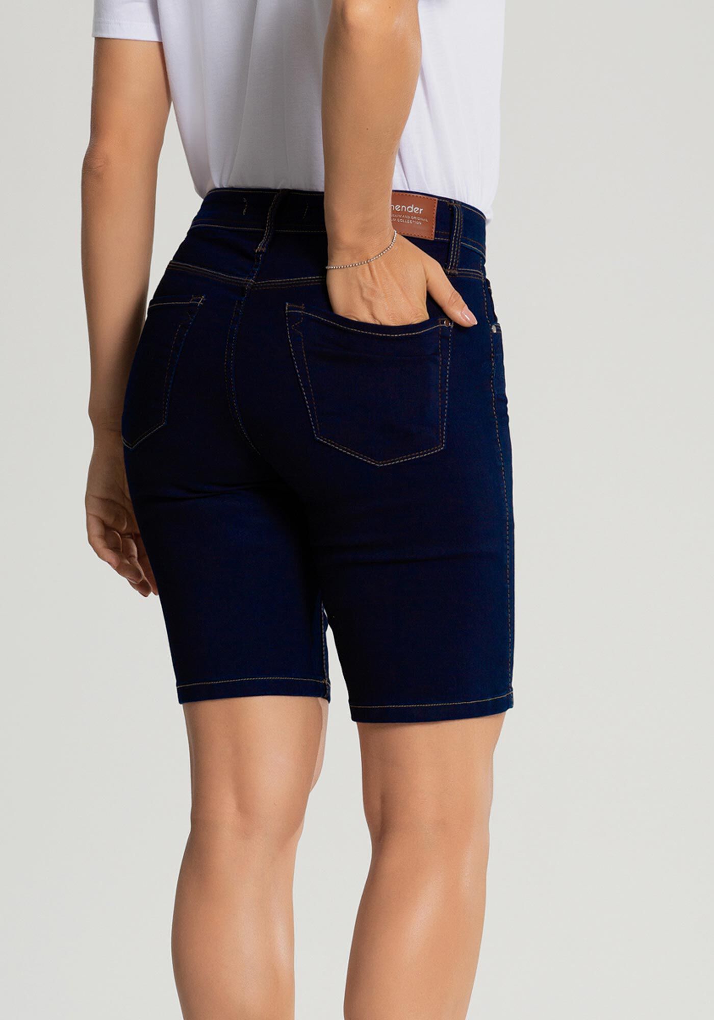 Bermuda Jeans Ciclista Chapa Barriga Lunender