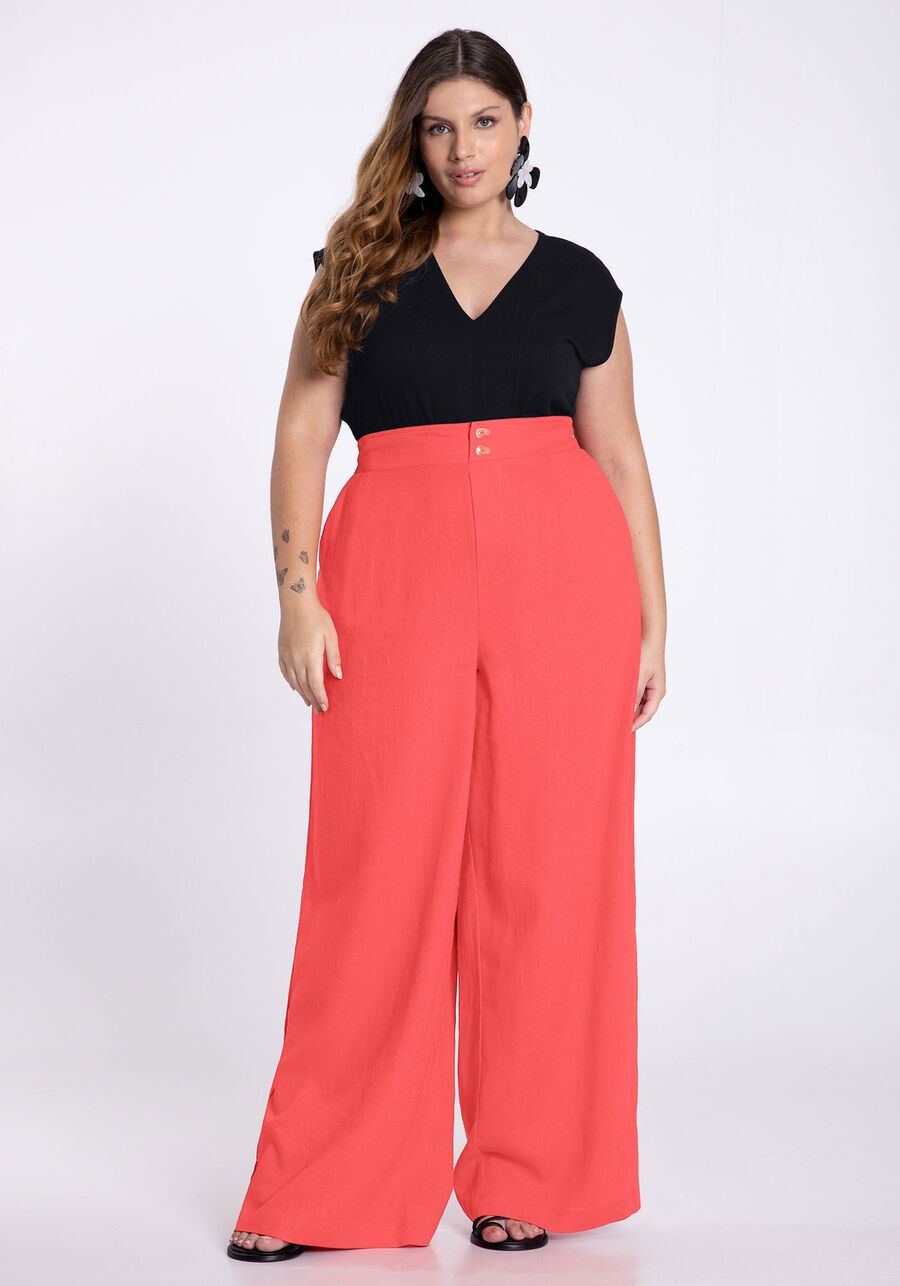 Blusa Plus Size em Malha Texturizada com Recorte V, . Blusa Plus Size em Malha Texturizada com Recorte V, , large.