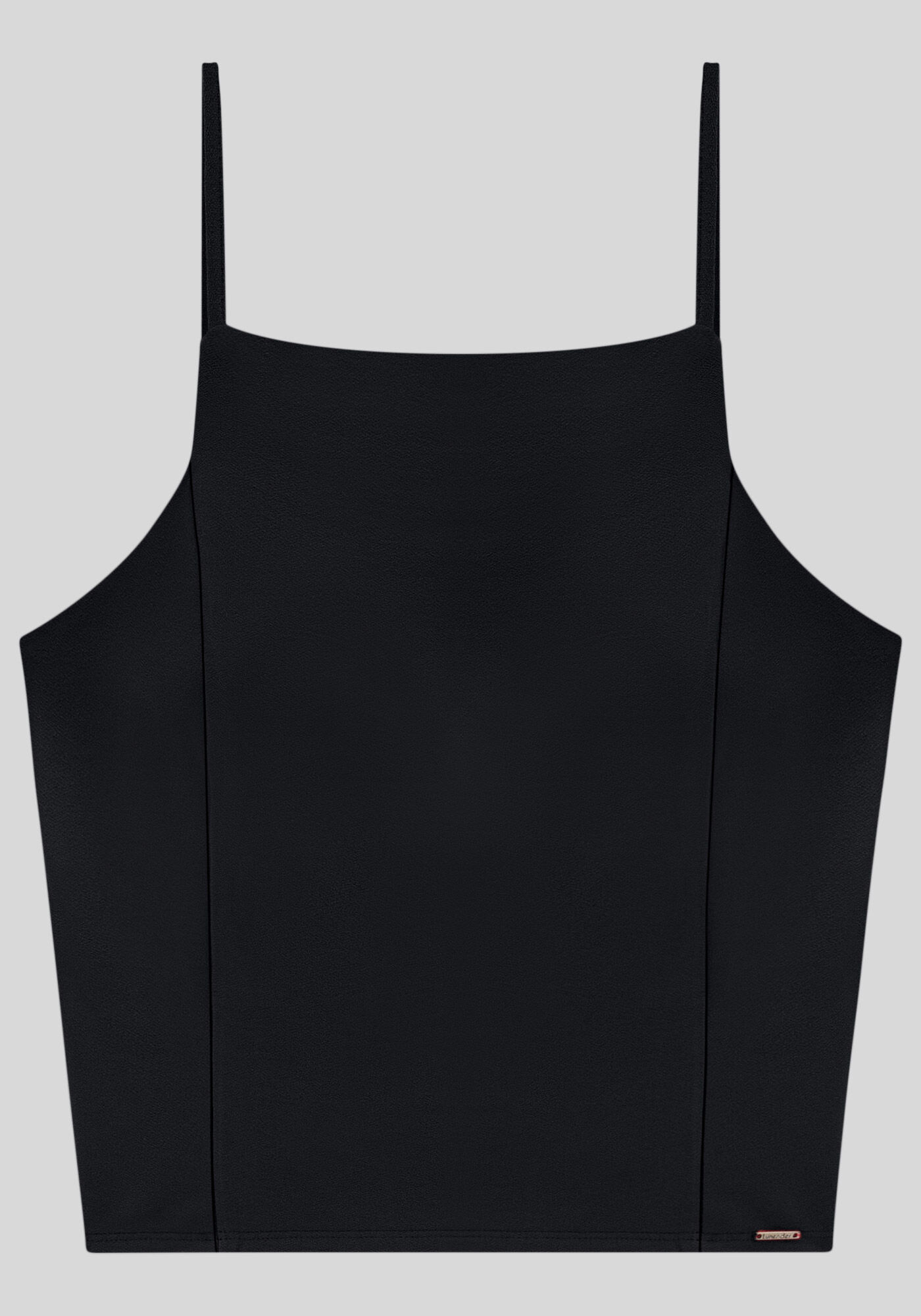 Blusa Cropped em Malha com Decote Reto, , large.