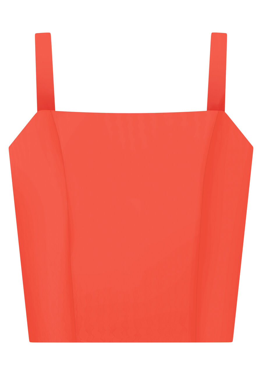 Blusa Cropped em Viscose com Decote Reto, . Blusa Cropped em Viscose com Decote Reto, , large.