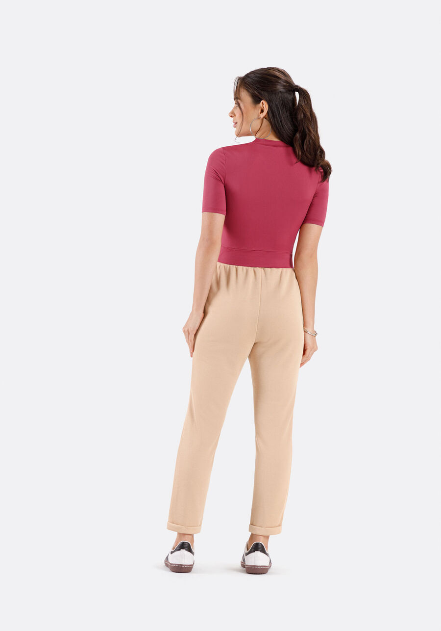 Calça Jogging Com Bolsos Juvenil Em Malha Tricô, . Calça Jogging Com Bolsos Juvenil Em Malha Tricô, , large.