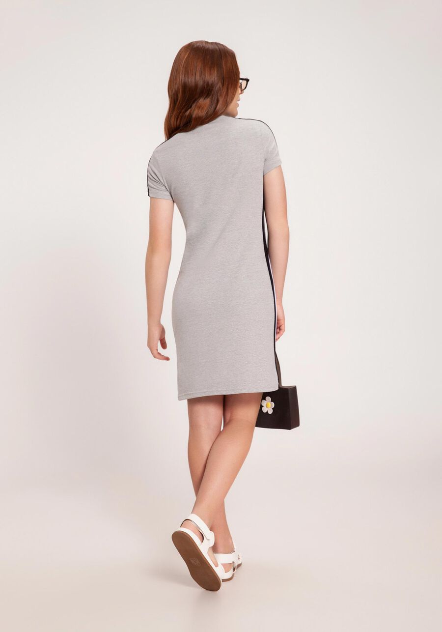 Vestido Curto Juvenil com Recorte Lateral, . Vestido Curto Juvenil com Recorte Lateral, , large.