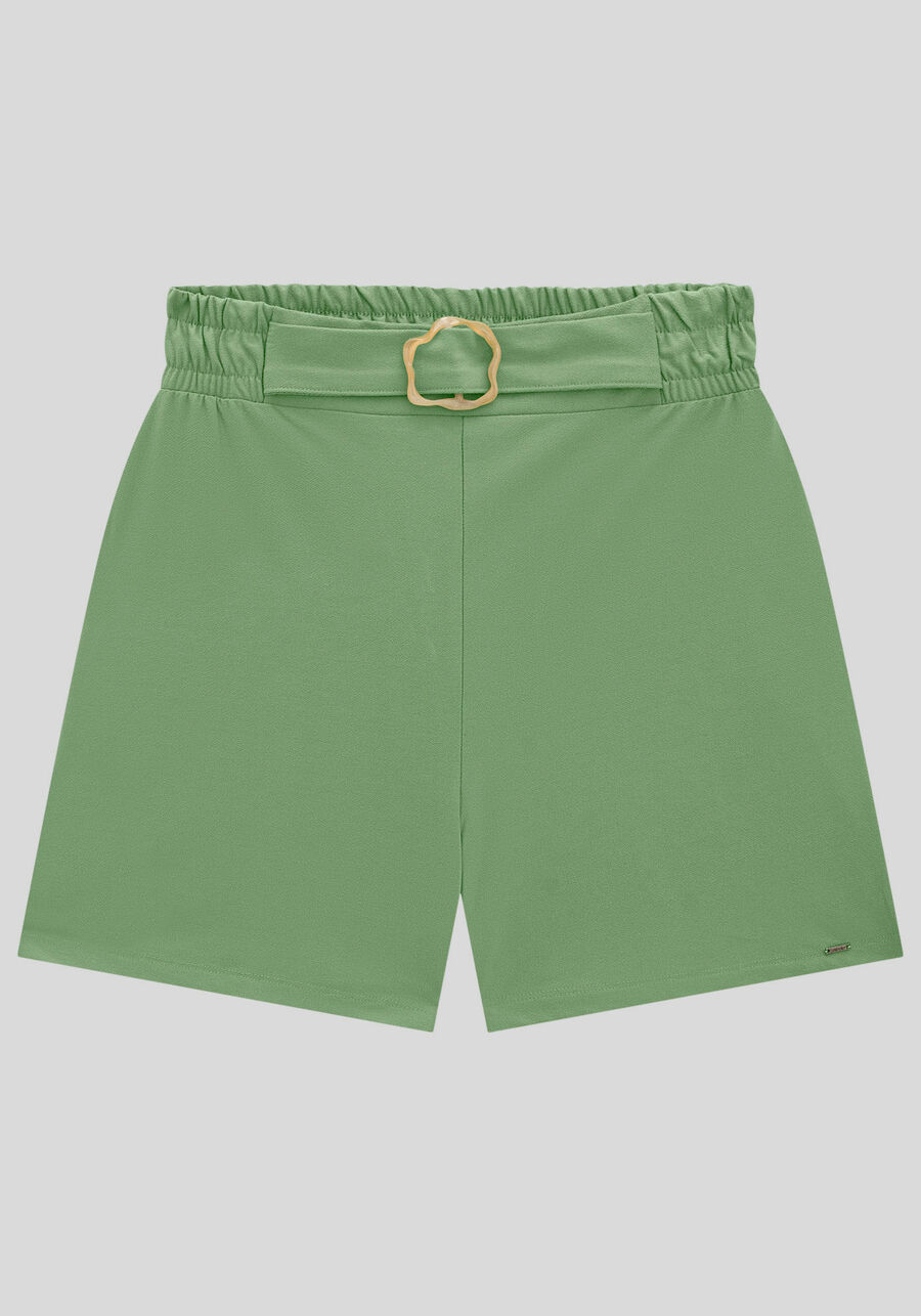 Shorts em Malha Crepe com Detalhe Cinto, . Shorts em Malha Crepe com Detalhe Cinto, , large.