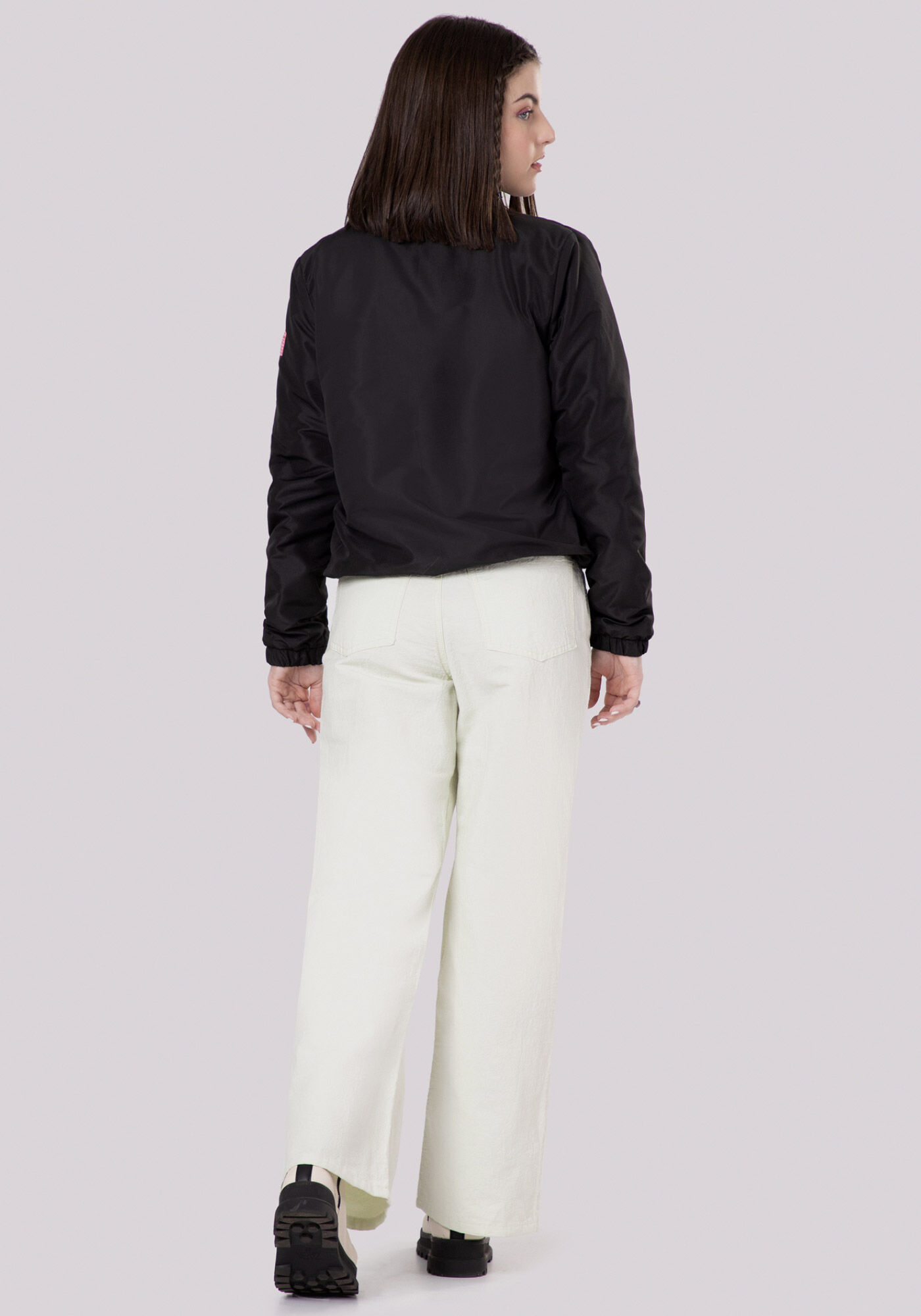 Jaqueta Puffer Juvenil em Politel com Gola Alta, , large.