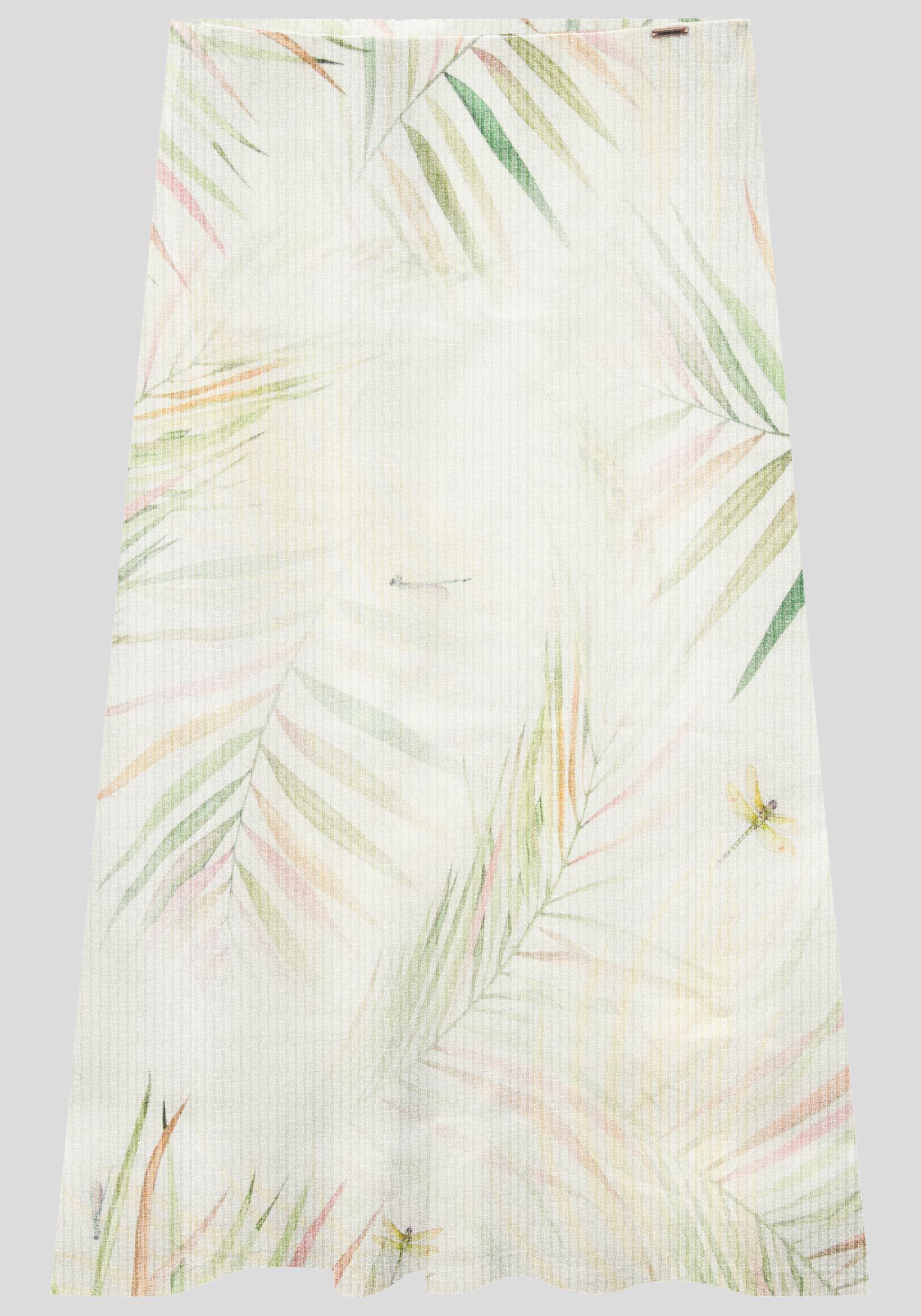 Saia Midi Canelada Estampada, , large.