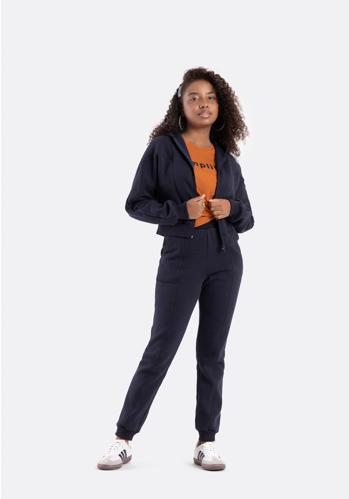 Jaqueta De Moletom Com Capuz E Z&iacute;per Juvenil, MARINHO IMPERIO, large.