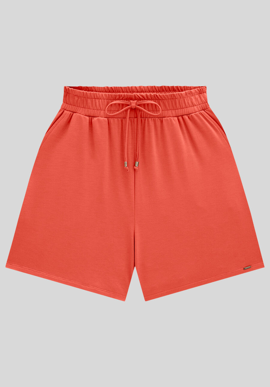 Shorts Com Cadarço E Bolsos Em Malha Responsável, . Shorts Com Cadarço E Bolsos Em Malha Responsável, , large.