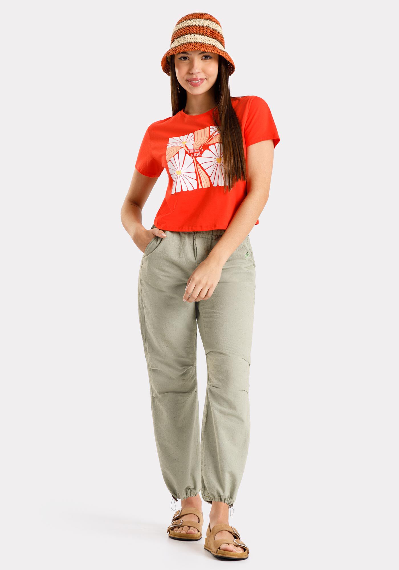 T-Shirt Cropped Juvenil Meia Malha, VERMELHO CEREJA, large.