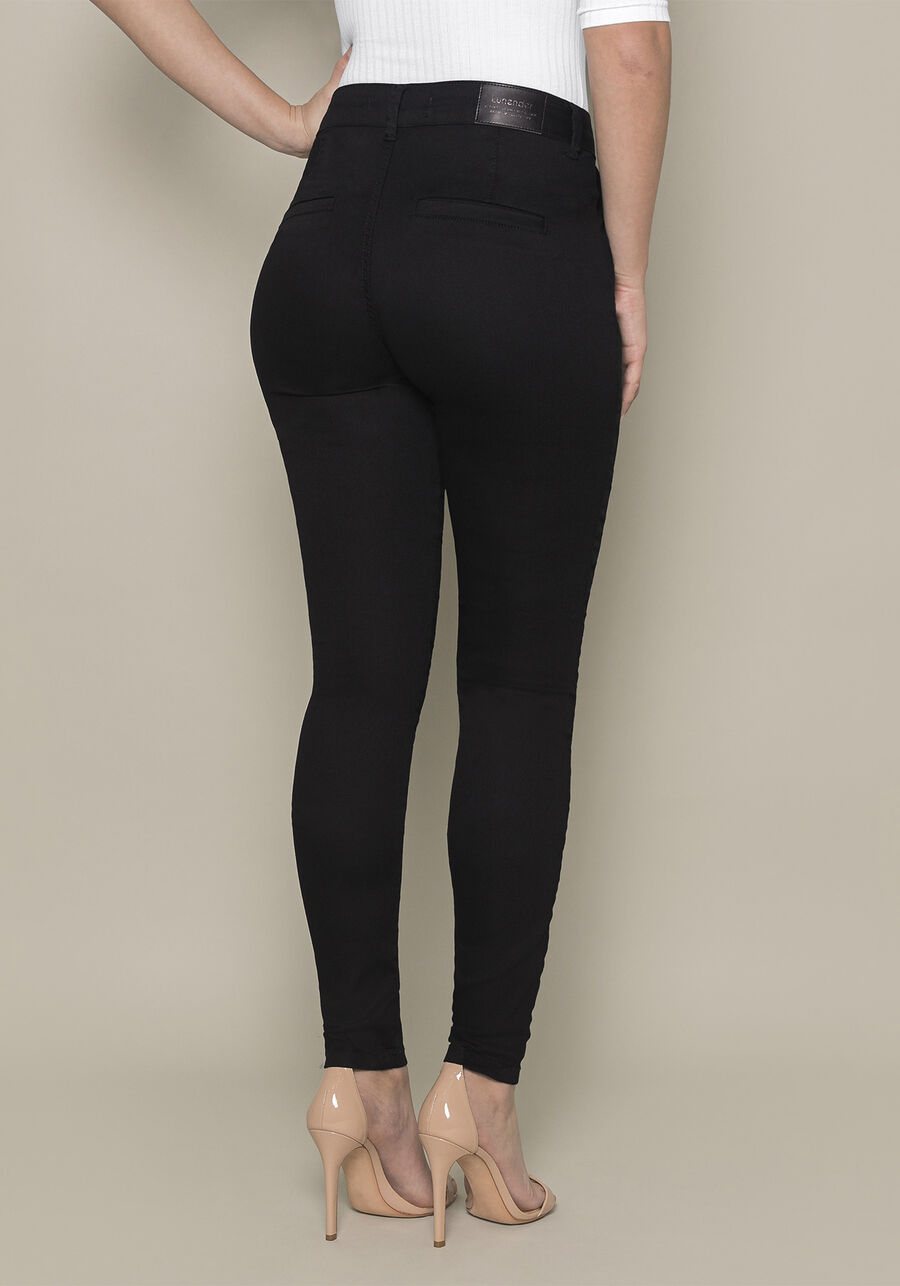 Calça Skinny Em Sarja Com Cintura Média Chapa Barriga, . Calça Skinny Em Sarja Com Cintura Média Chapa Barriga, , large.