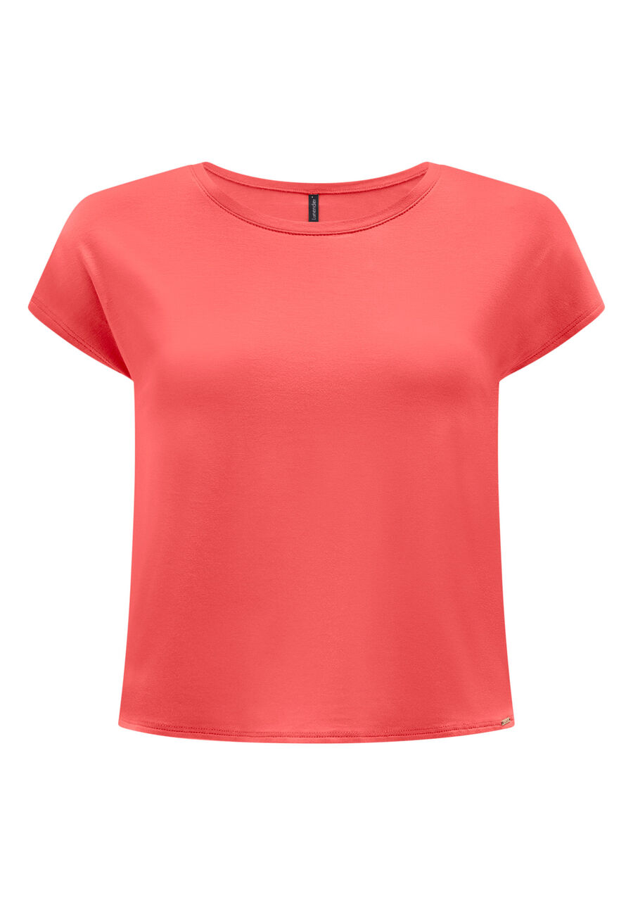 Blusa Lisa Básica Em Malha De Viscose Com Elastano, . Blusa Lisa Básica Em Malha De Viscose Com Elastano, , large.