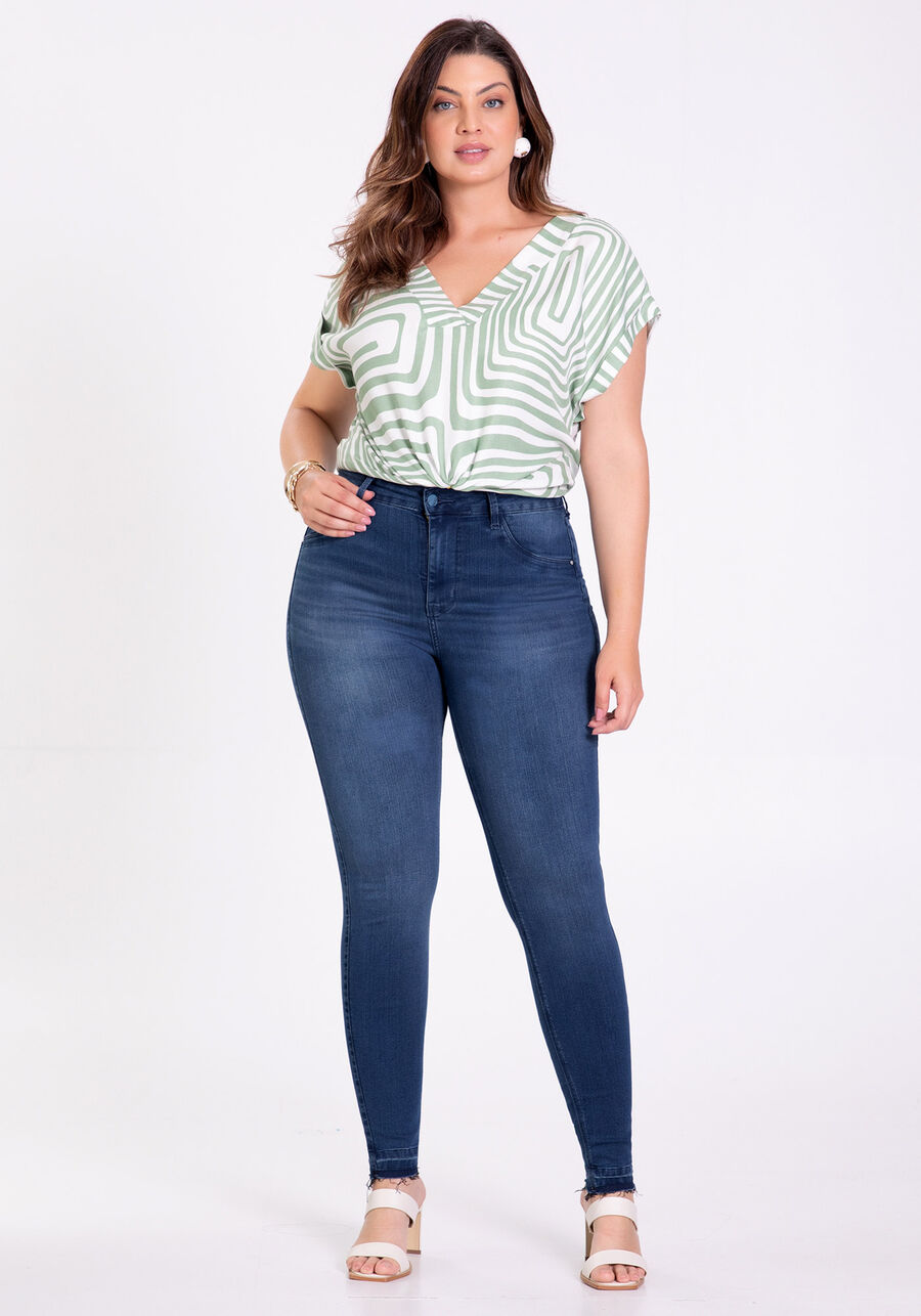 Calça Jeans Skinny Plus Size Fit For Me, , large.