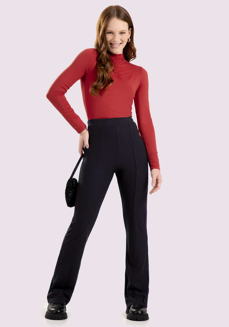 Calça Bailarina Juvenil com Cintura Alta, . Calça Bailarina Juvenil com Cintura Alta, , large.
