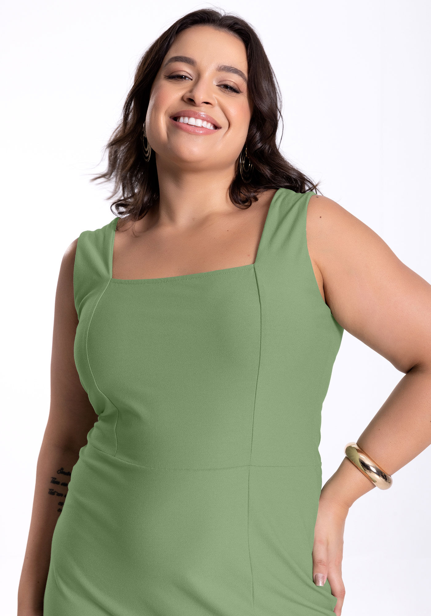 Tank top 2025 dress plus size
