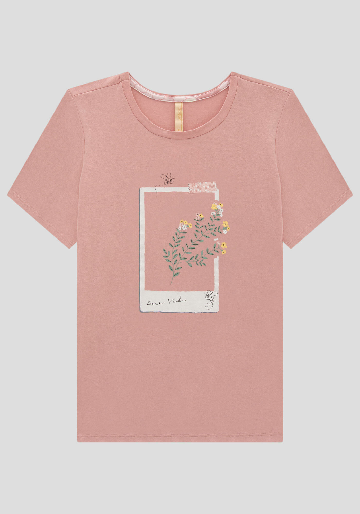 Pijama Curto em Viscose com Babados, , large.