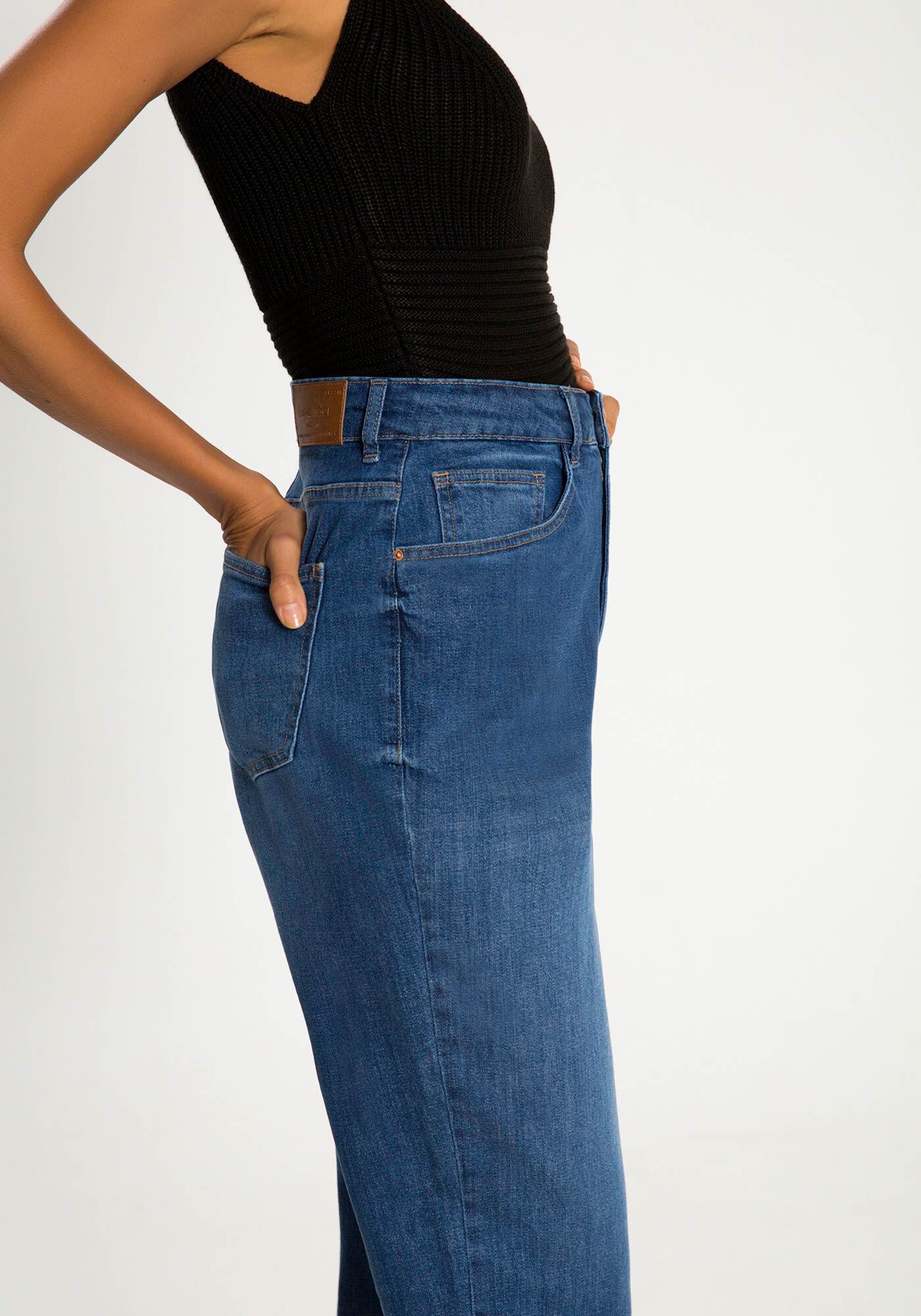 Mom jeans clearance com elastano
