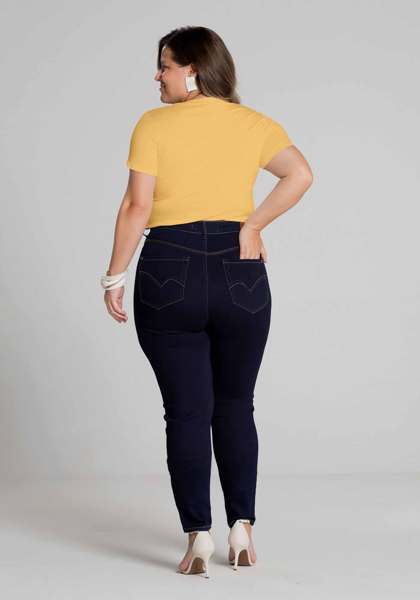 Blusa Plus Size Malha B&aacute;sica, , large.