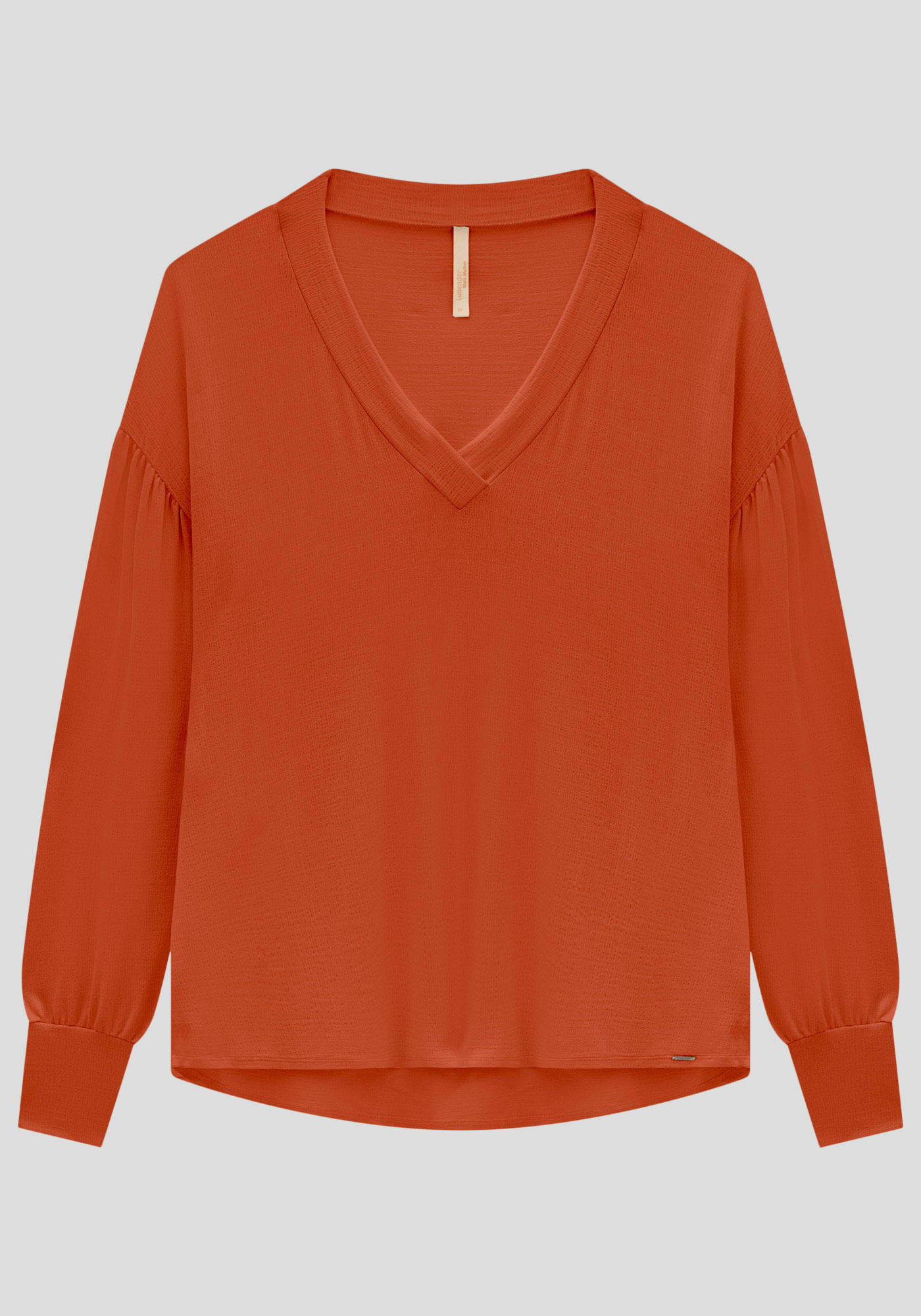 Blusa Plus Size em Malha com Comprimento Mullet, , large.