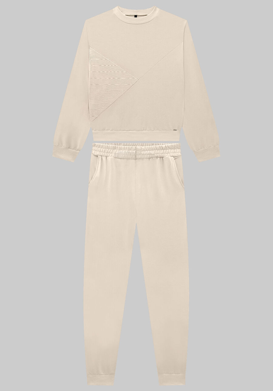 Conjunto em Moletom Leve com Blusão e Calça Jogger, . Conjunto em Moletom Leve com Blusão e Calça Jogger, , large.