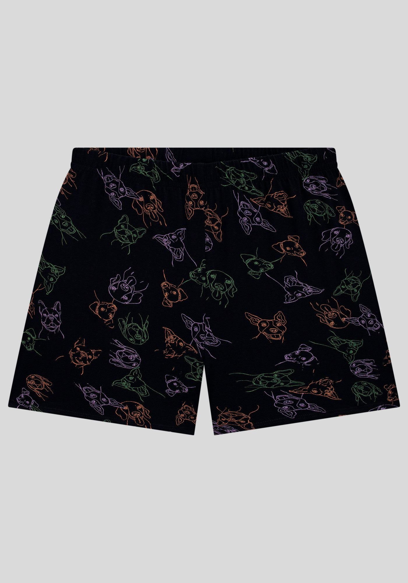 Pijama Curto em Malha Viscose Estampado, , large.