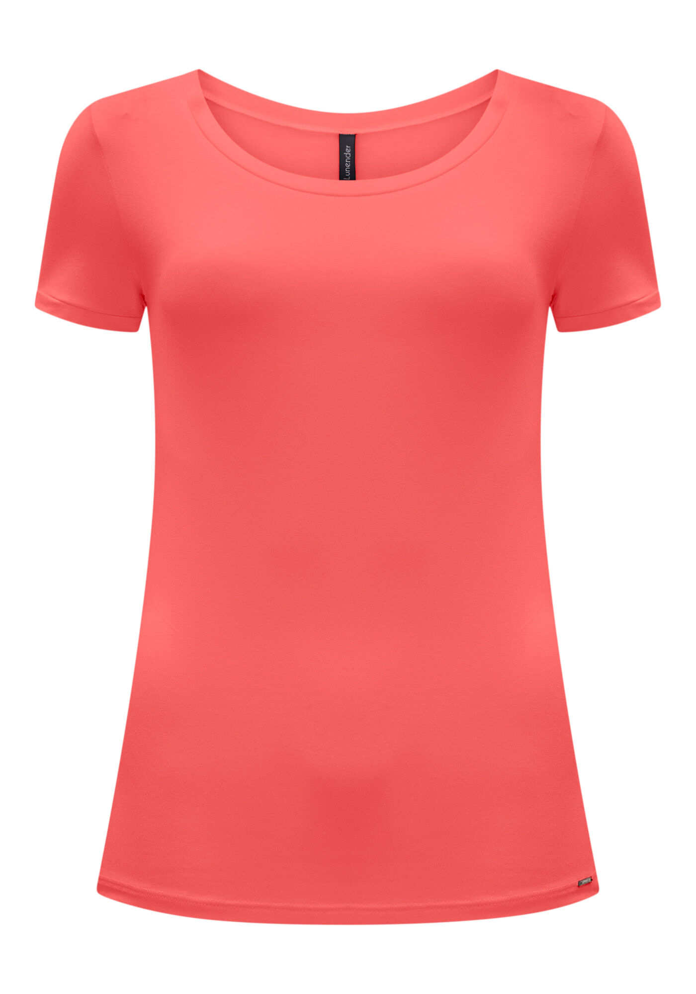 Blusa B&aacute;sica Lisa De Mangas Curtas Em Malha De Viscose, , large.