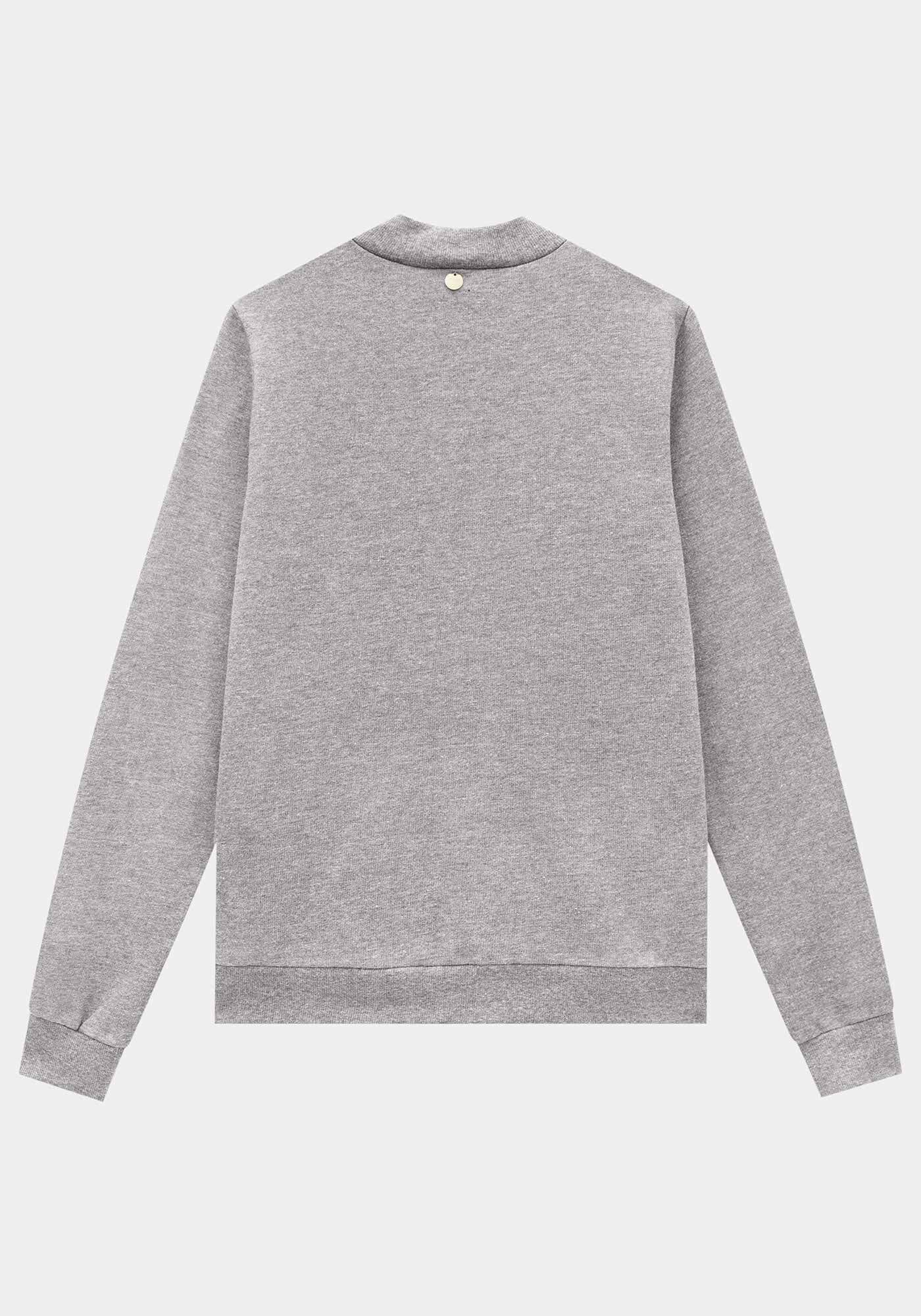 Jaqueta Com Z&iacute;per Em Moletom Felpado, , large.