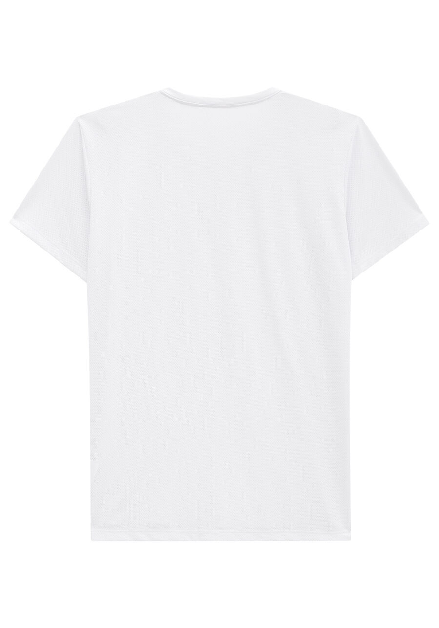 Camiseta Reta Básica De Mangas Curtas Em Malha De Poliamida, . Camiseta Reta Básica De Mangas Curtas Em Malha De Poliamida, , large.
