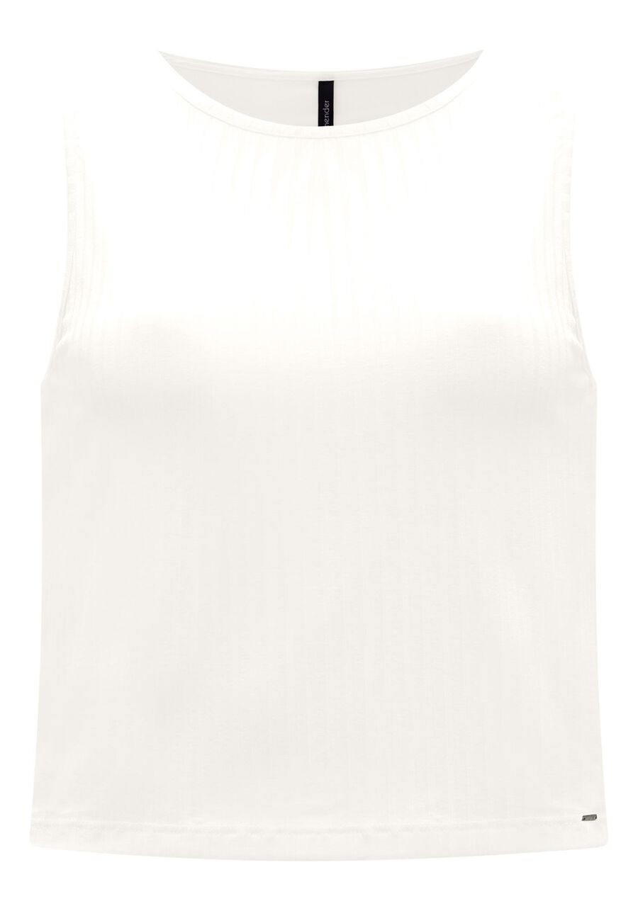 Blusa Cropped Canelada Com Decote Redondo Malha De Viscose, . Blusa Cropped Canelada Com Decote Redondo Malha De Viscose, , large.