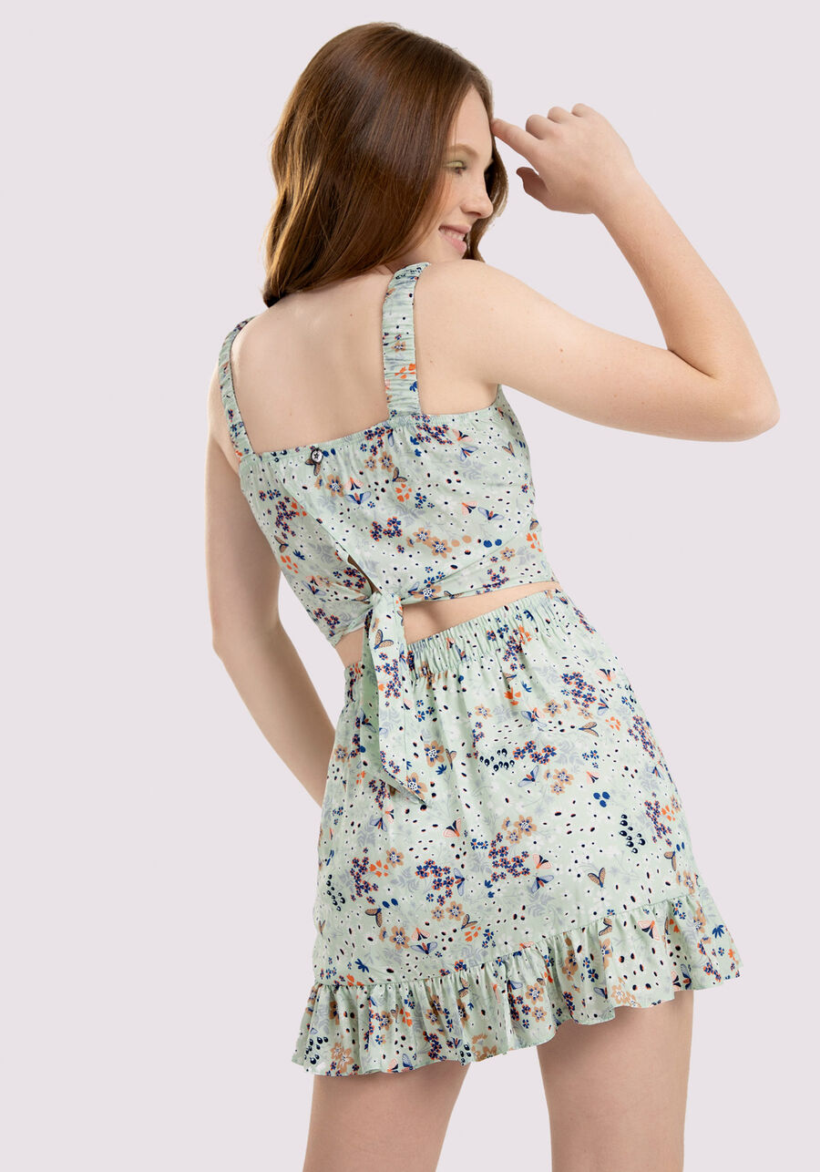 Conjunto Juvenil em Viscose Estampado, . Conjunto Juvenil em Viscose Estampado, , large.