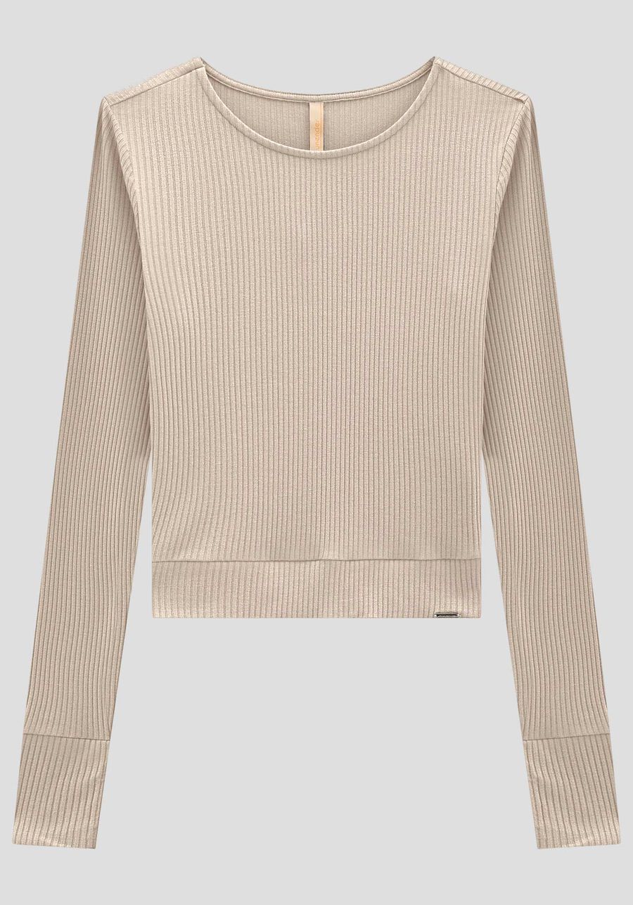 Blusa Manga Longa Canelada, . Blusa Manga Longa Canelada, , large.