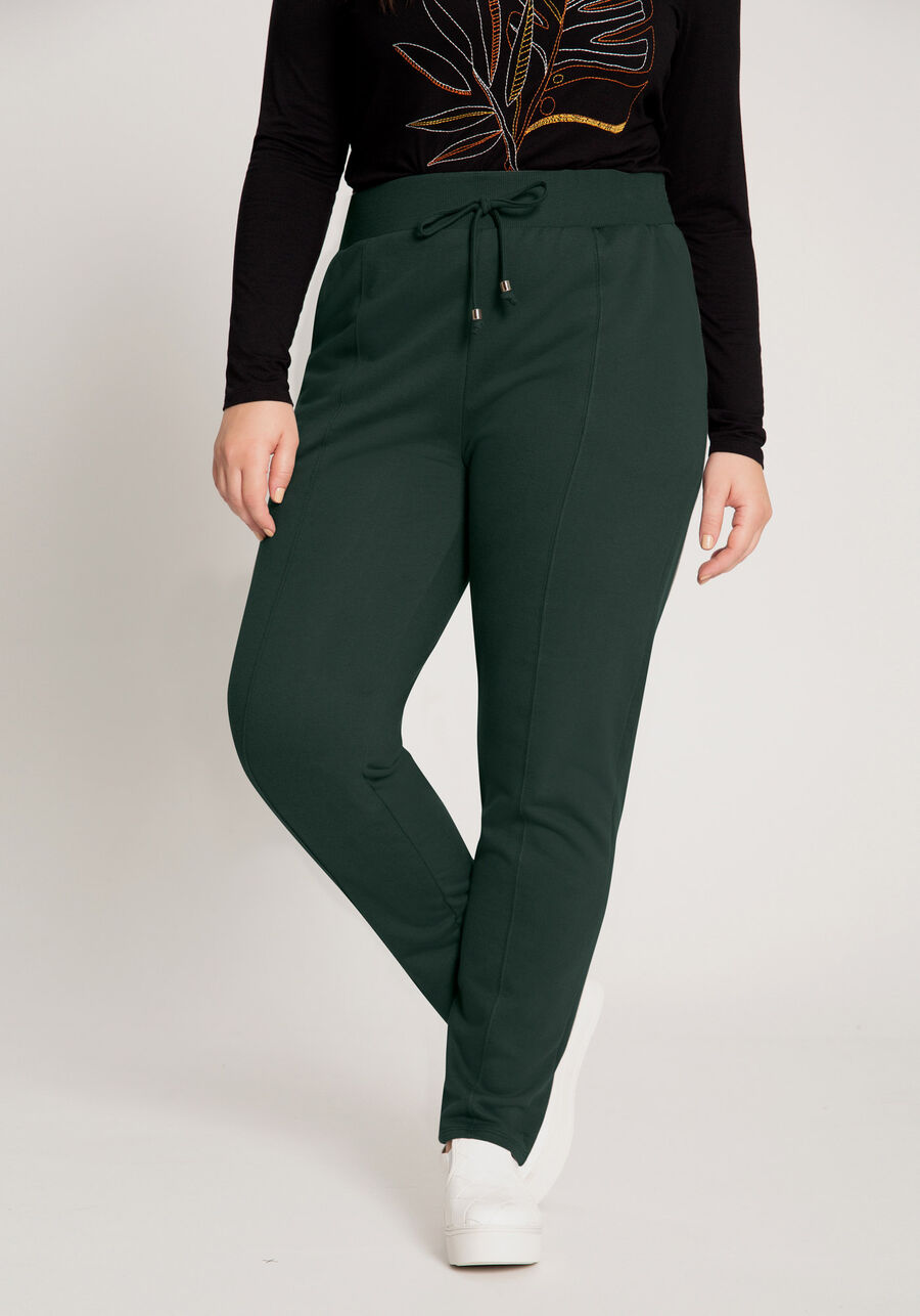 Calça Plus Size em Moletom com Bolsos, . Calça Plus Size em Moletom com Bolsos, , large.