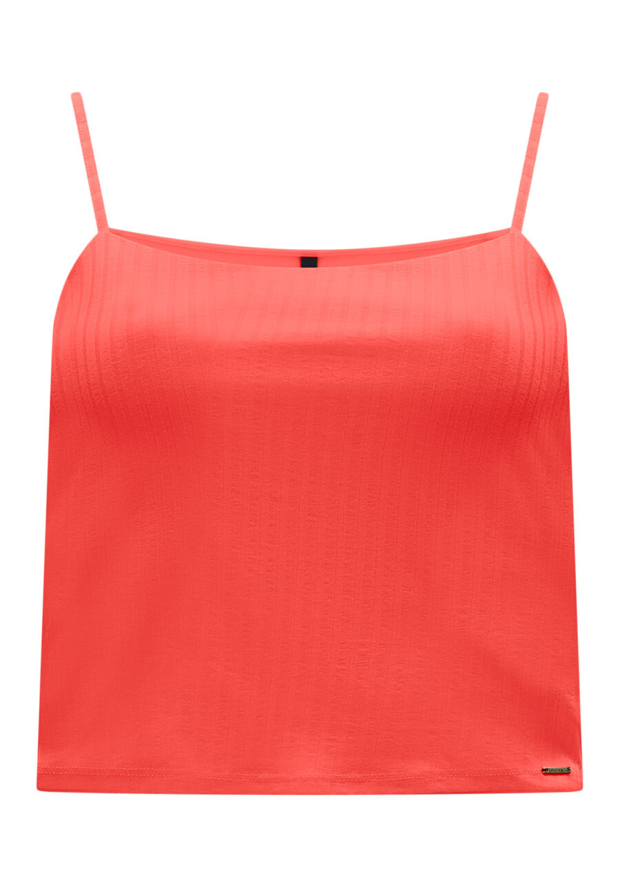 Blusa Regata Curta De Alças Finas Em Malha Canelada, . Blusa Regata Curta De Alças Finas Em Malha Canelada, , large.