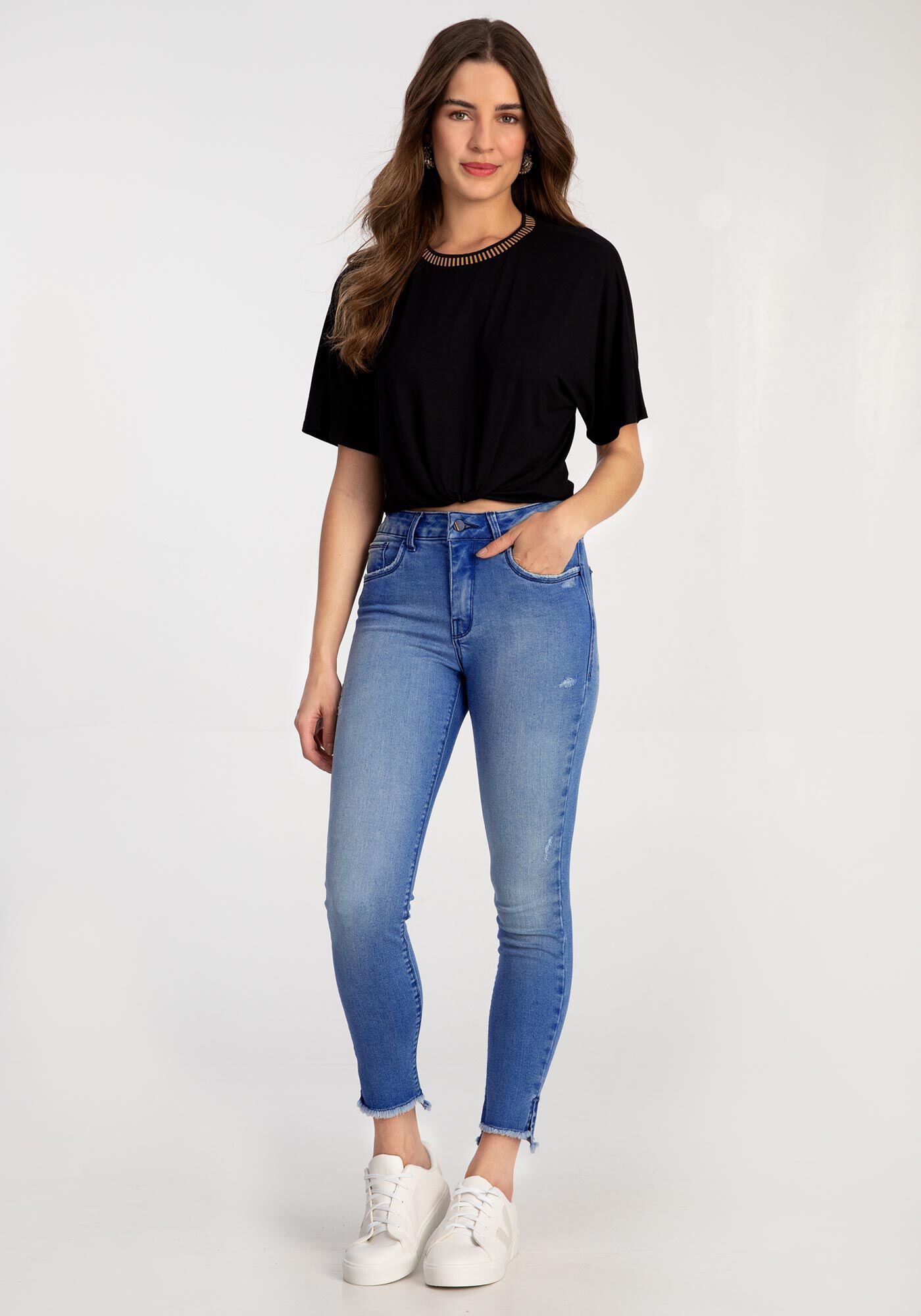 Cal&ccedil;a Jeans Skinny Chapa Barriga Termo Fresh, , large.