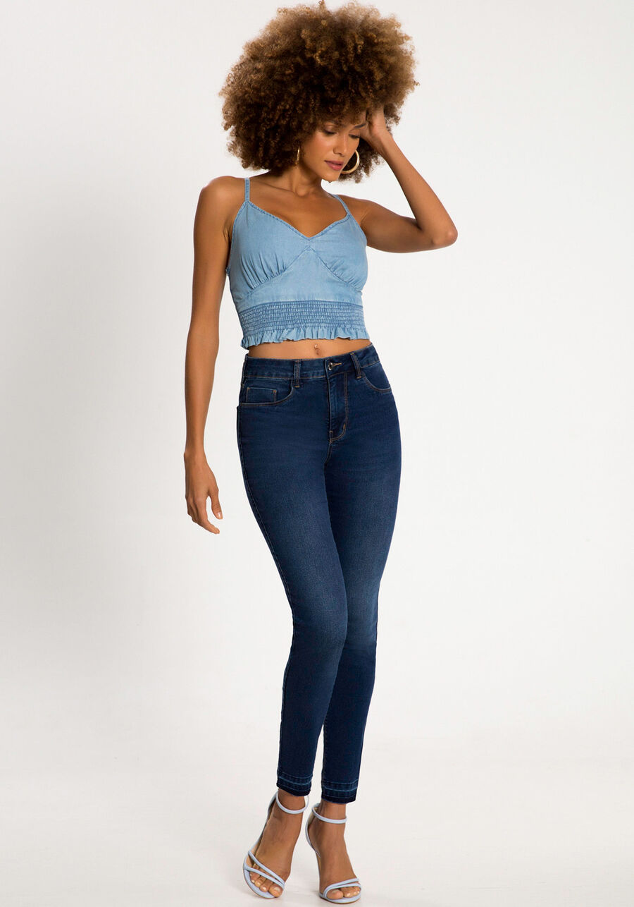 Calça Jeans Skinny Cropped Chapa Barriga, . Calça Jeans Skinny Cropped Chapa Barriga, , large.