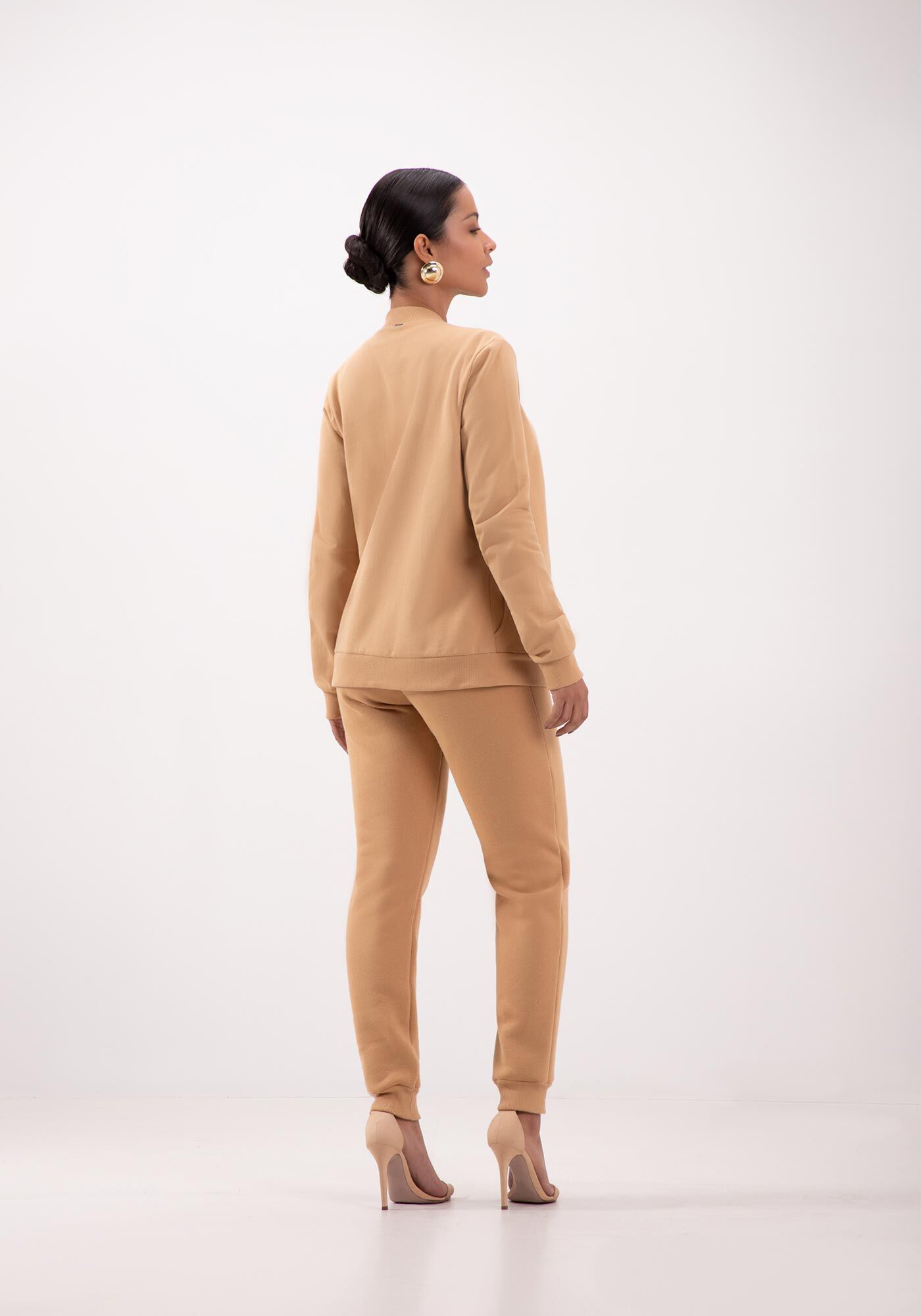 Jaqueta Com Z&iacute;per Em Moletom Felpado, , large.