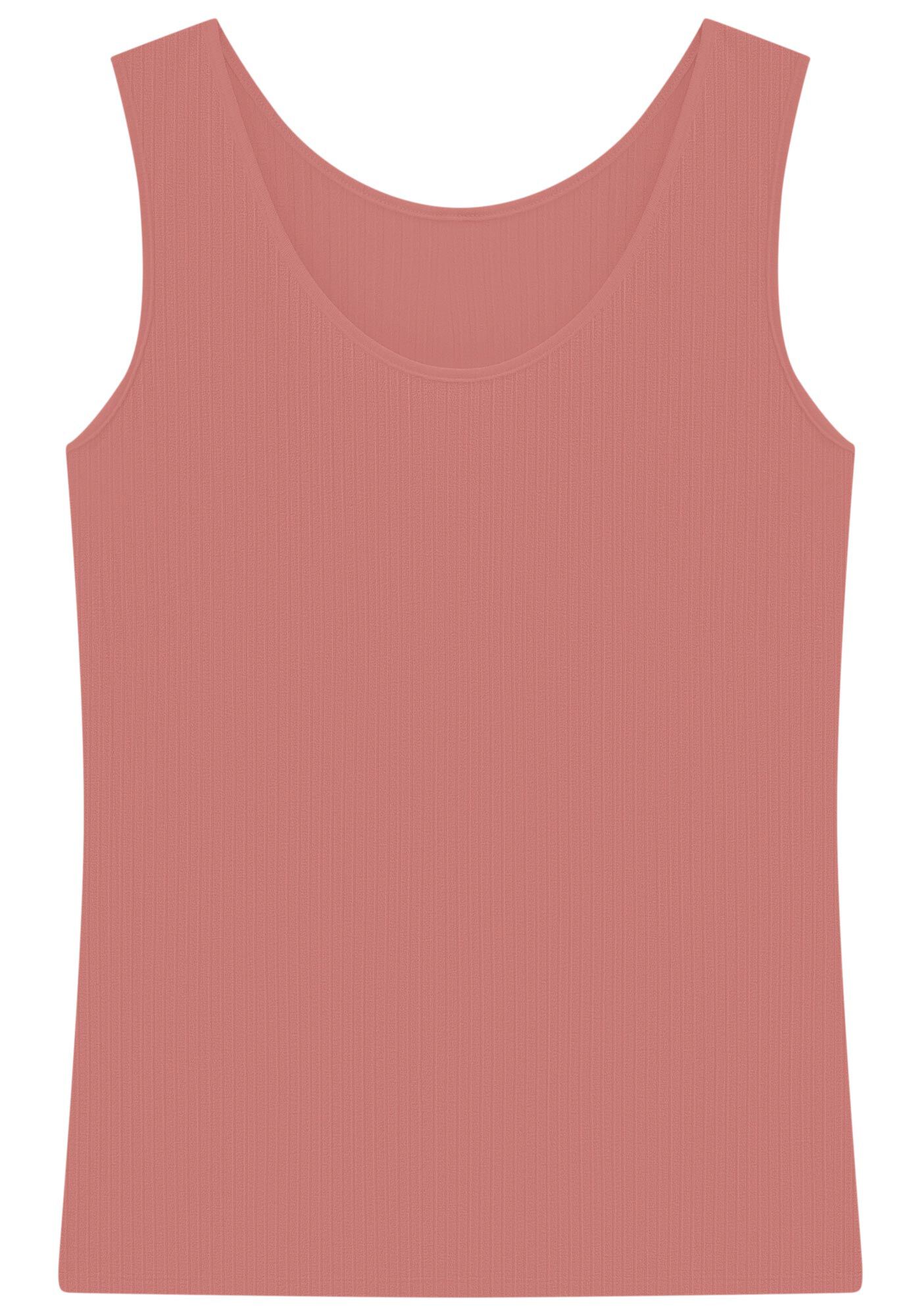 Blusa Regata Lisa Canelada Com Decote Redondo, ROSA FAIRY, large.