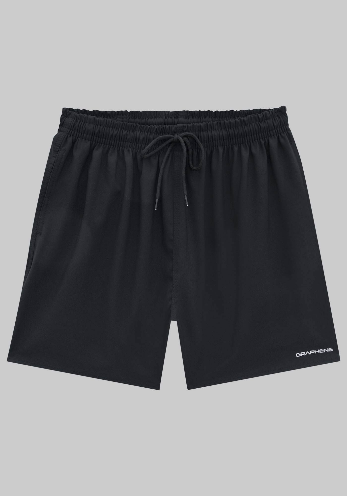 Bermuda Masculina Com Bolsos Funcionais E Cadar&ccedil;o Frontal, PRETO REATIVO, large.