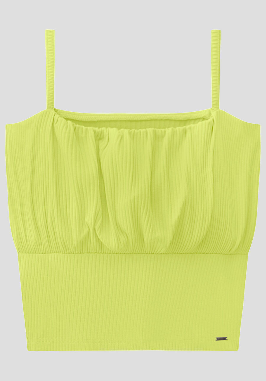 Blusa Cropped Canelada com Busto Franzido, . Blusa Cropped Canelada com Busto Franzido, , large.